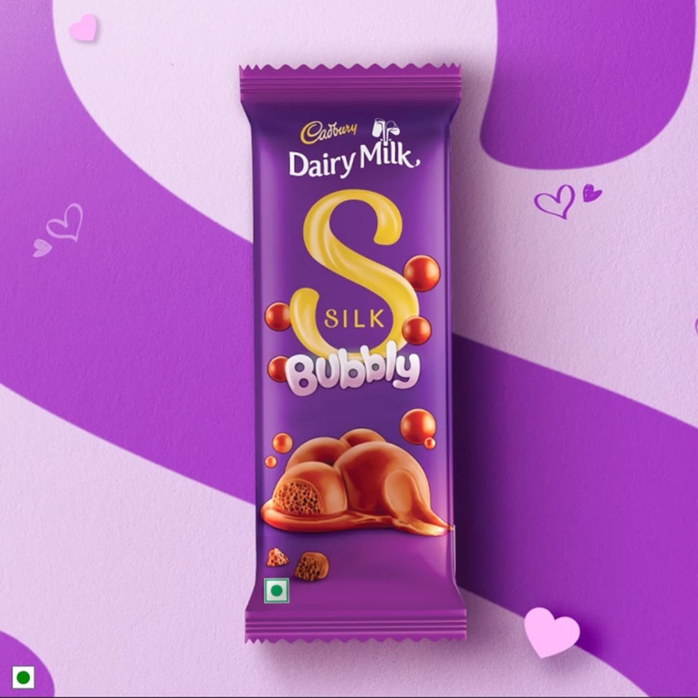 Cadbury Dairy Milk Silk Bubbly Milk Chocolate Bar