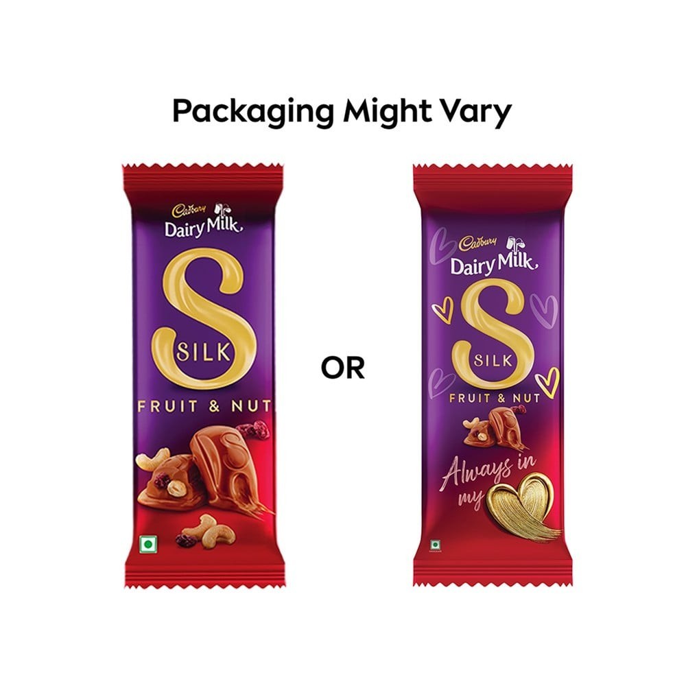 Cadbury Dairy Milk Silk Fruit & Nut Small Milk Chocolate Bar
