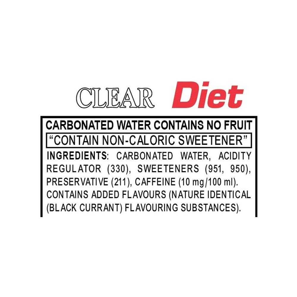 Catch Clear Black Currant Flavoured Water