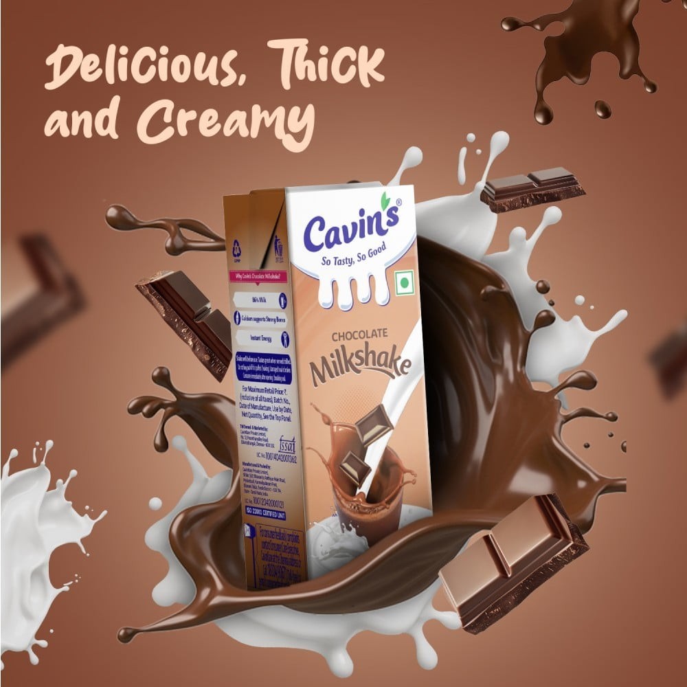 Cavin's Chocolate Thick & Creamy Milkshake (180 ml)