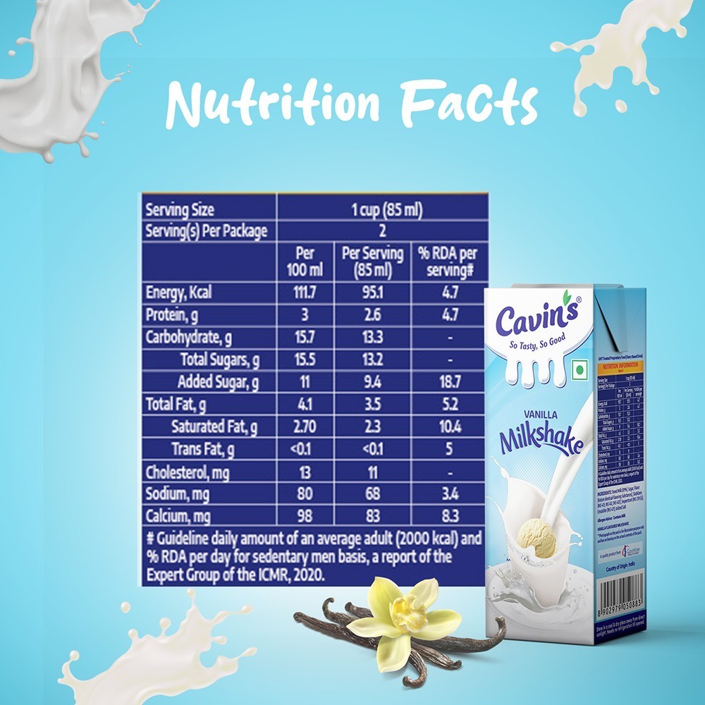 Cavin's Vanilla Thick & Creamy Milkshake