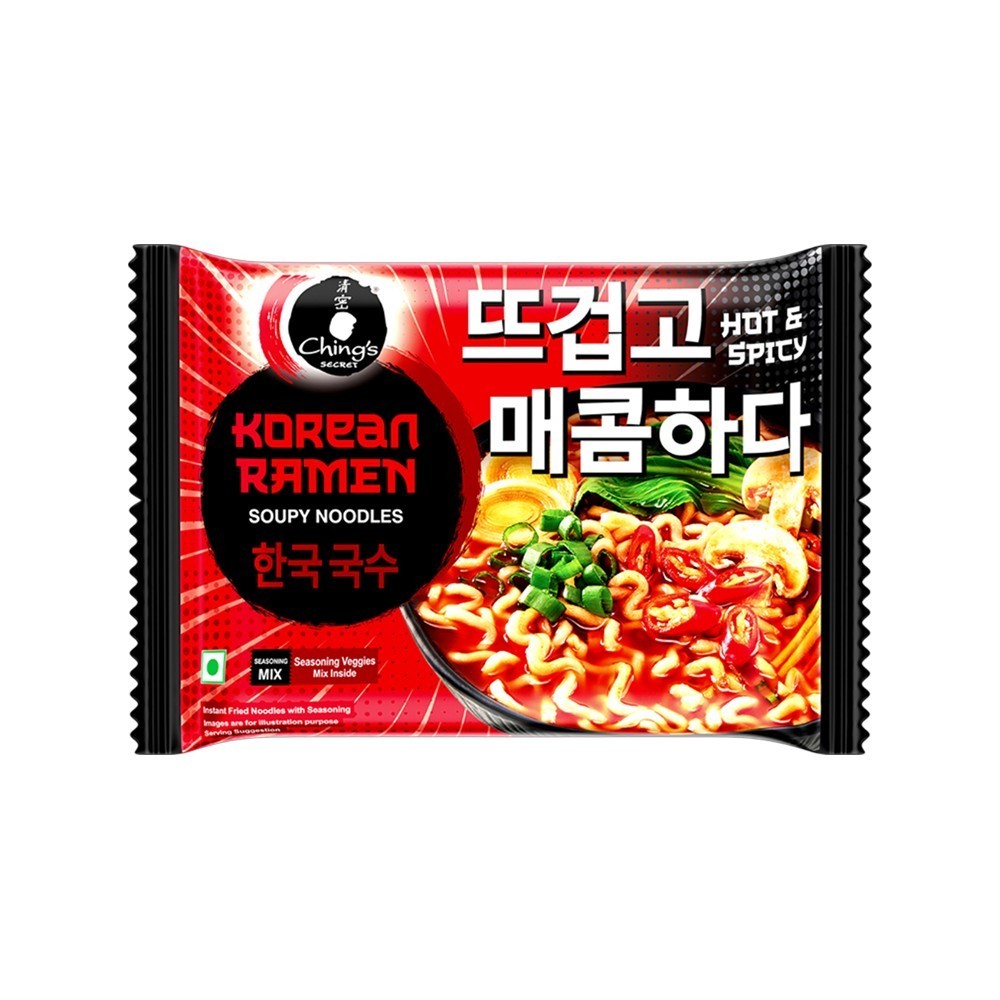 Ching's Secret Hot & Spicy Korean Ramen Soupy Noodles