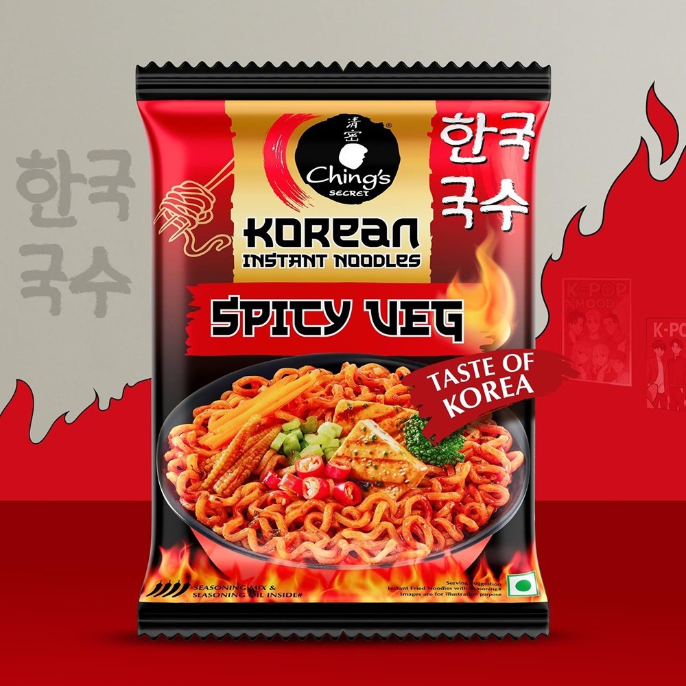 Ching's Secret Spicy Veg Korean Instant Noodles