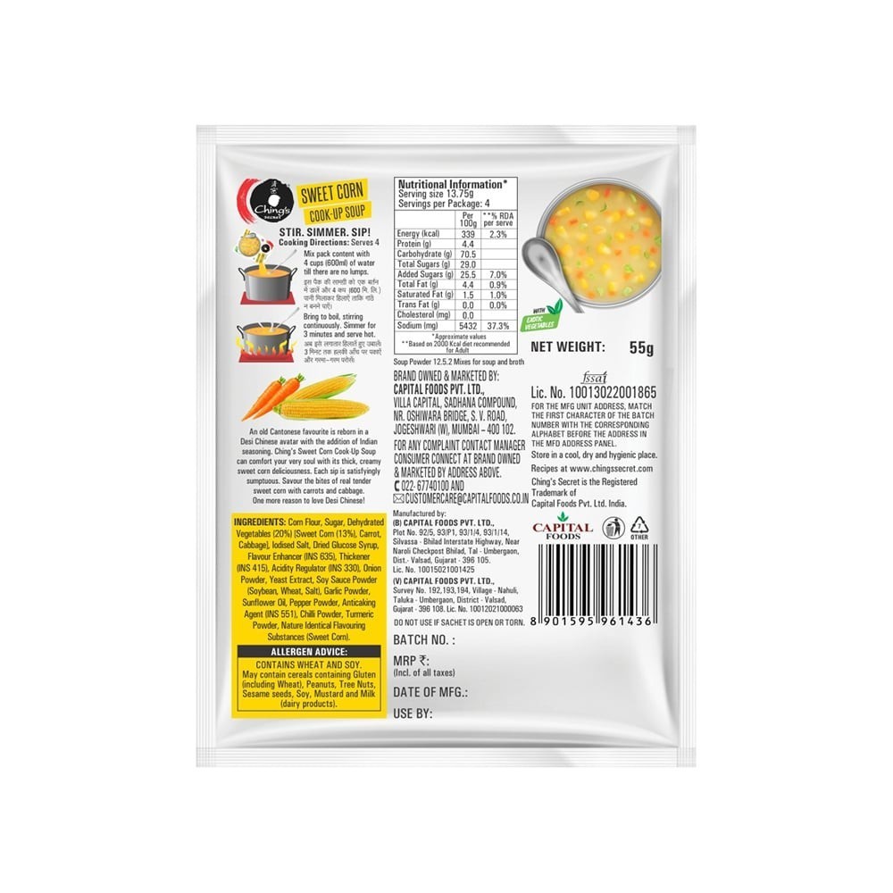 Ching's Secret Sweet Corn Veg Soup