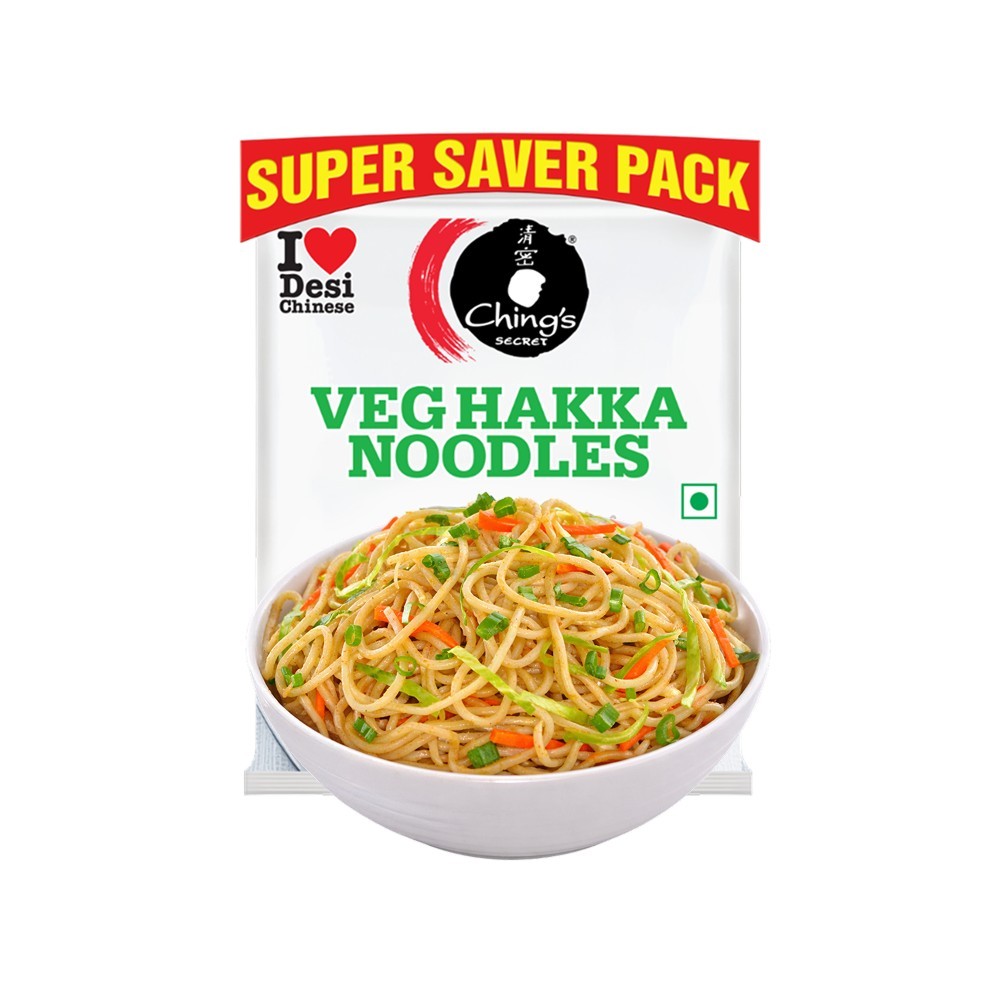Ching's Secret Veg Hakka Instant Noodles (Not Fried, Air Dried)