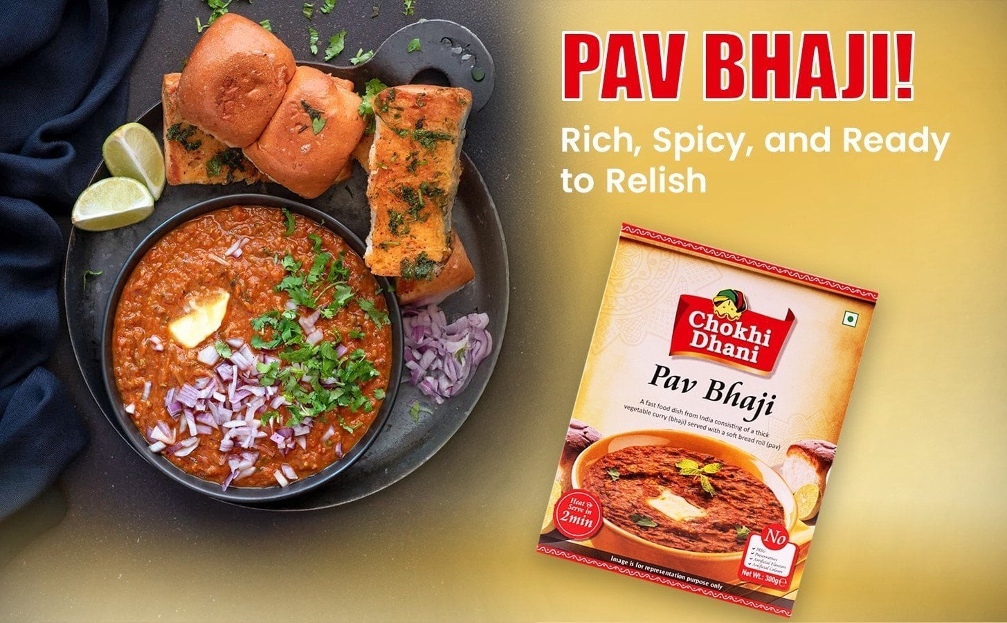 Chokhi Dhani Ready to Eat Pav Bhaji
