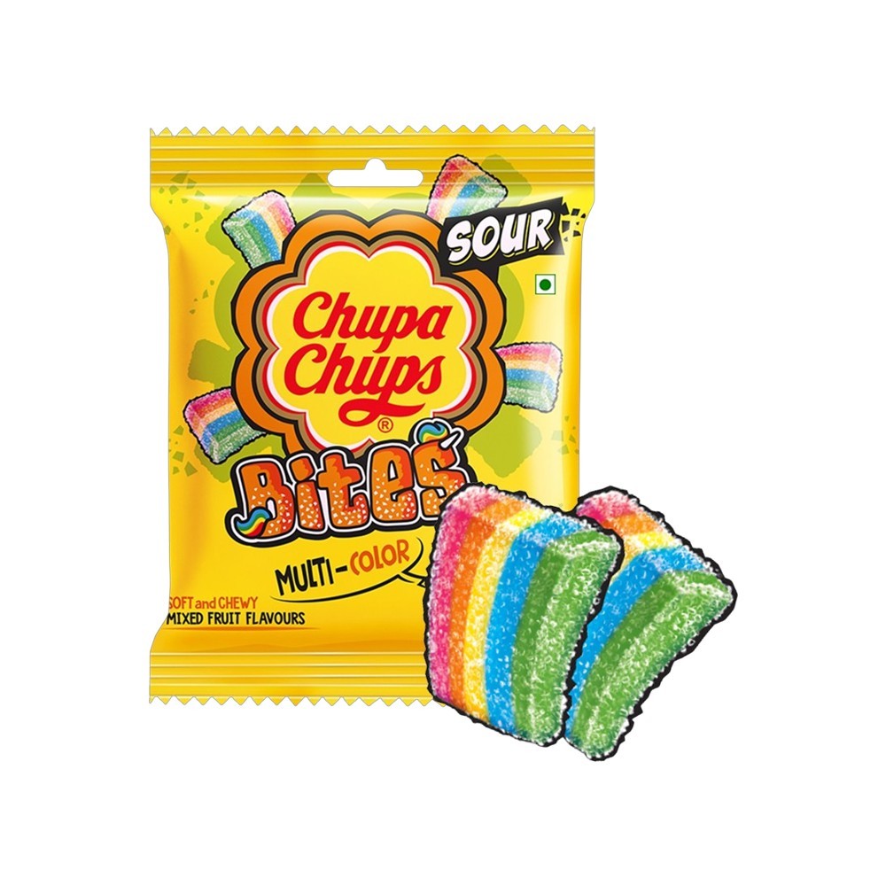 Chupa Chups Sour Bites Mixed Fruit Sour Candy