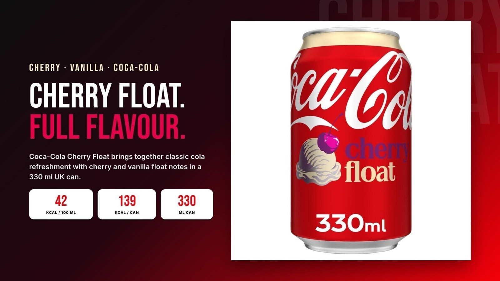 Coca-Cola Cherry Float Cola Soft Drink