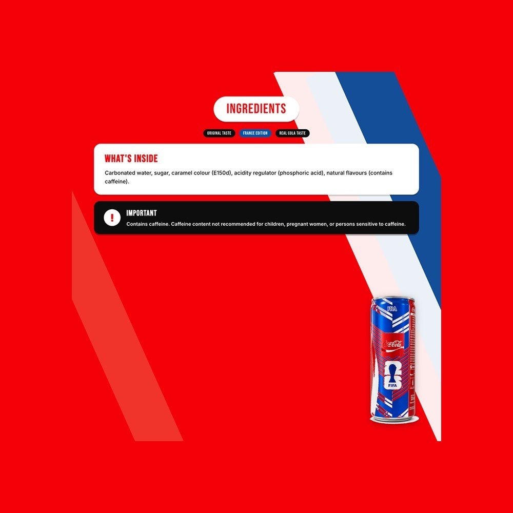 Coca-Cola FIFA 2026 France Limited Edition Cola Soft Drink