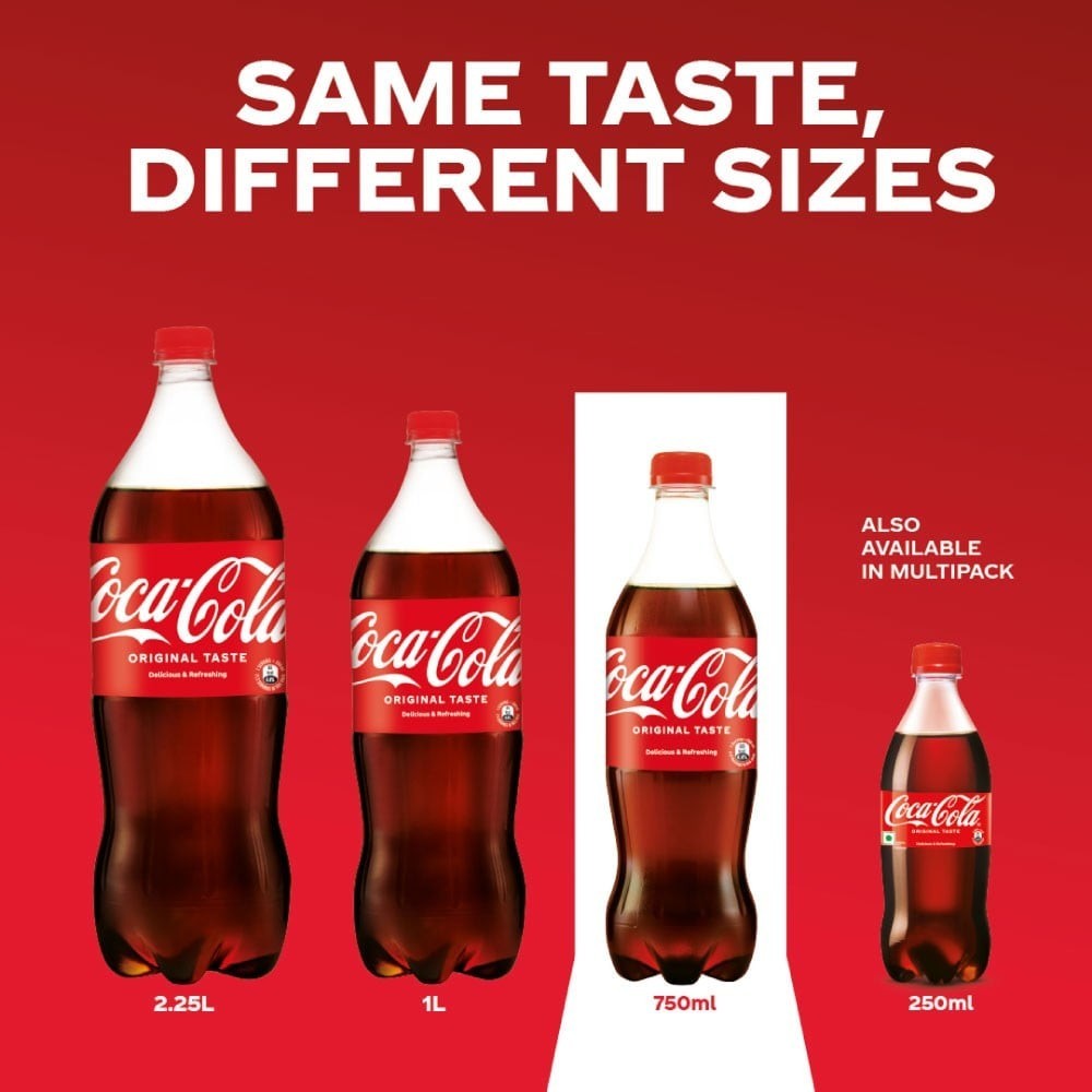Coca-Cola Soft Drink (750 ml) - Pack of 2
