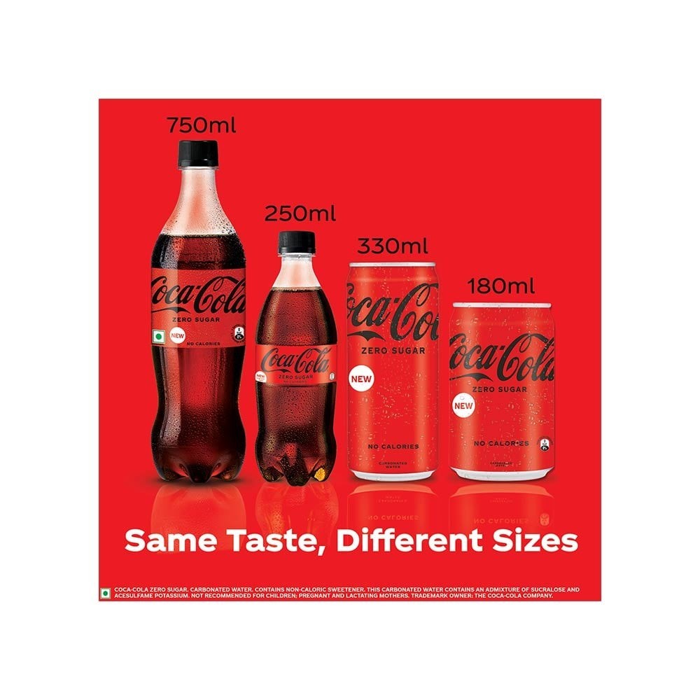 Coca-Cola Zero Sugar Soft Drink - Pack of 2