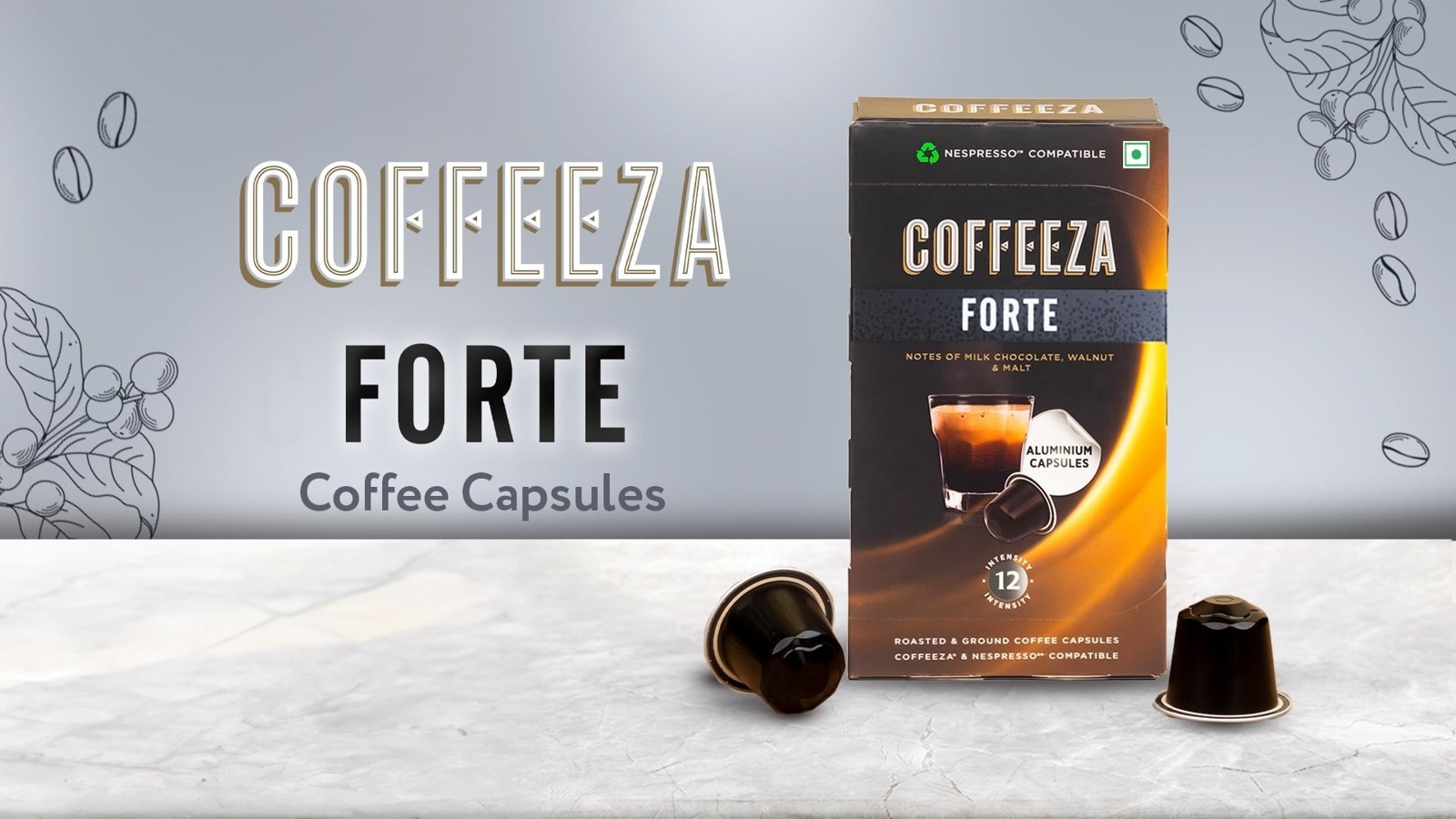 Coffeeza Forte Aluminium Coffee Capsules