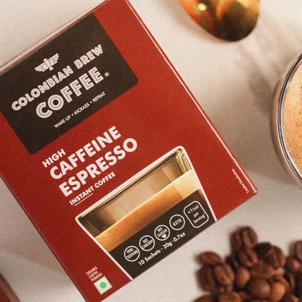 Colombian Brew Coffee High Caffeine Instant Coffee