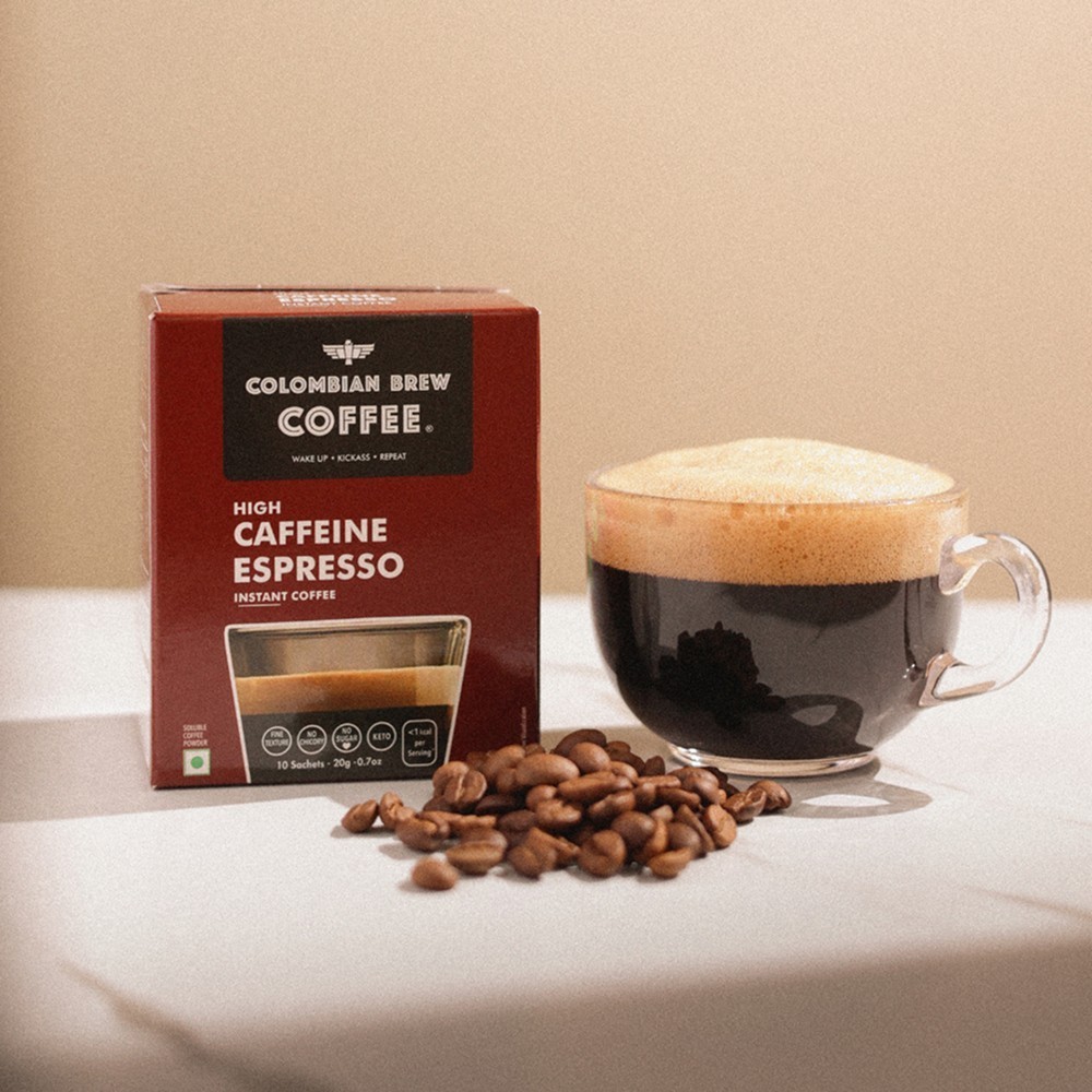 Colombian Brew Coffee High Caffeine Instant Coffee