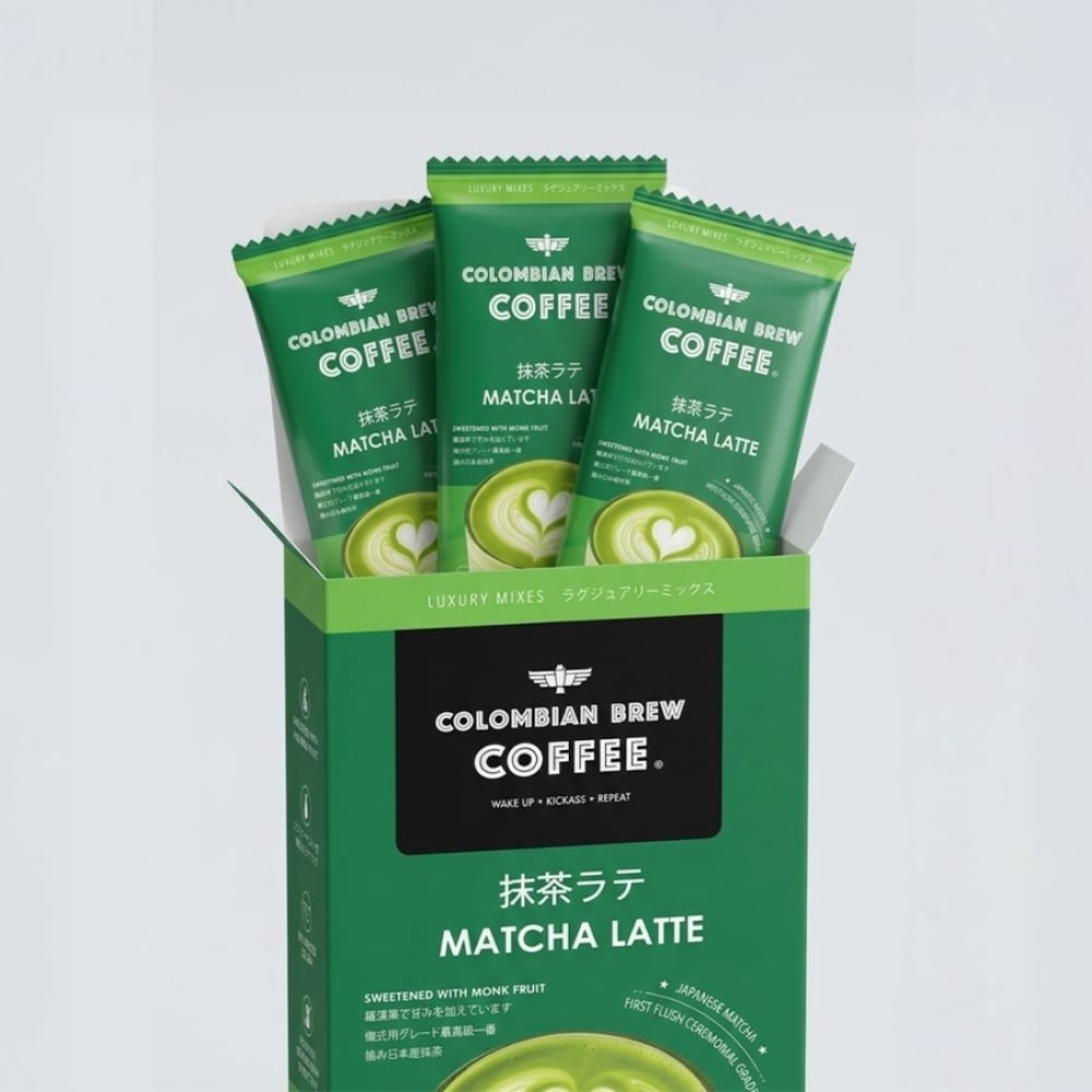 Colombian Brew Coffee Matcha Latte Premix
