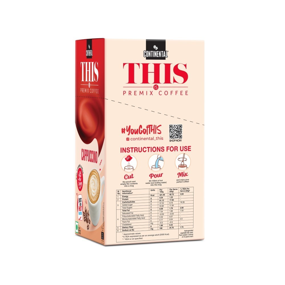 Continental This is Cappuccino Coffee Premix