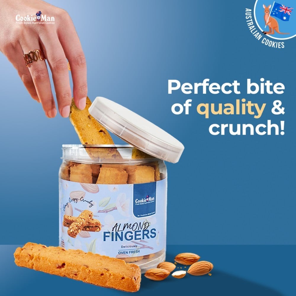 Cookieman Almond Finger Cookies