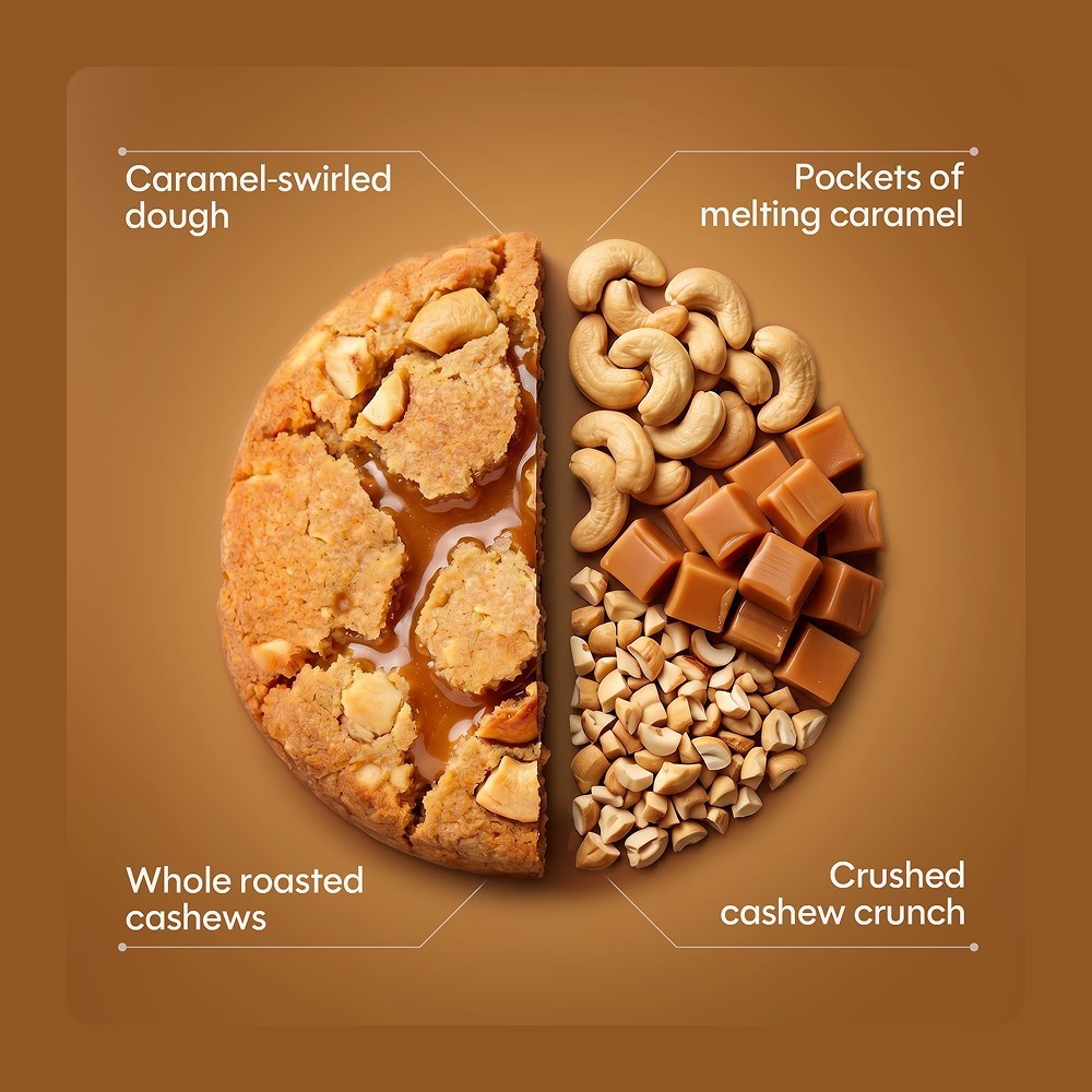 Cookieman Caramel Cashew Soft & Chewy Cookies