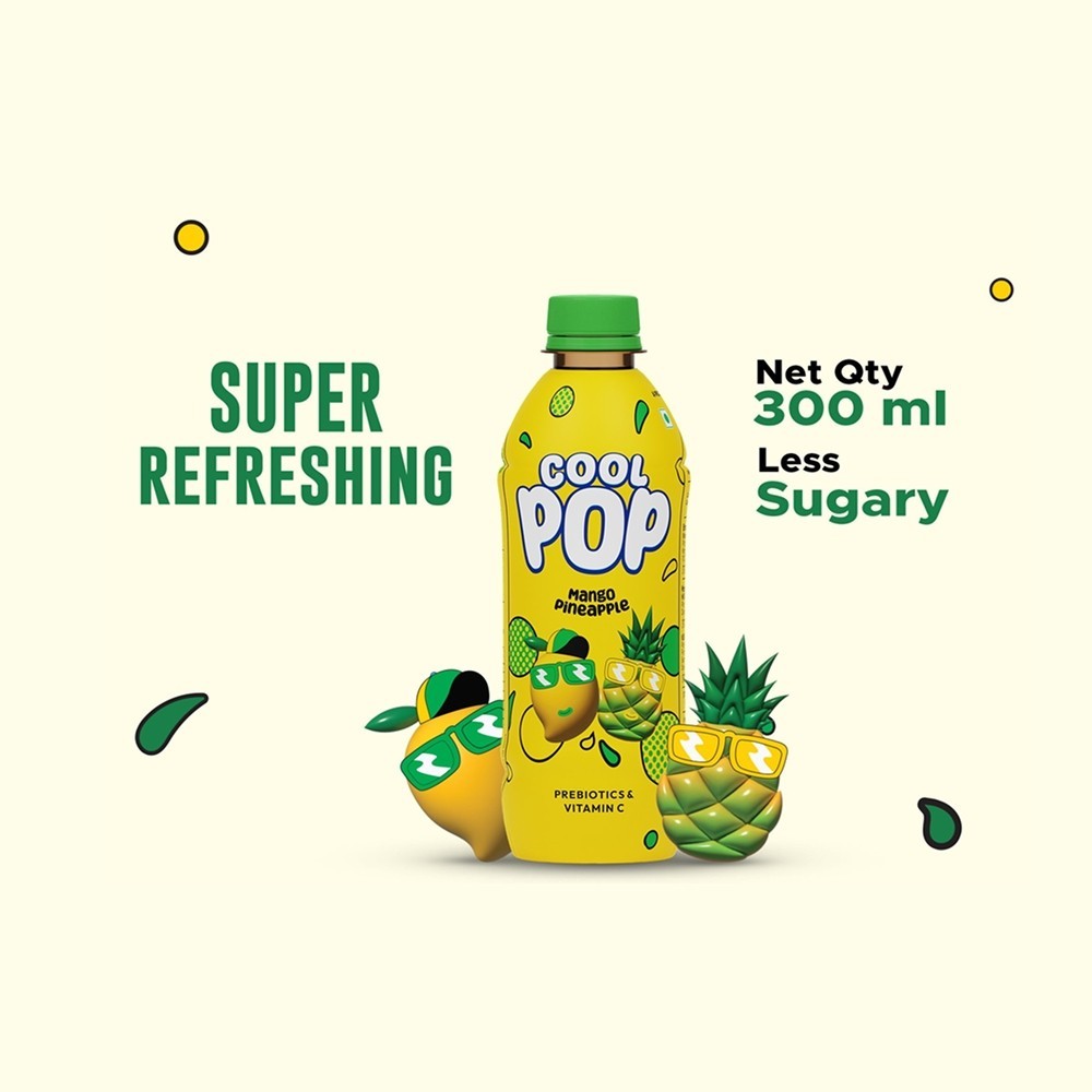 Cool Pop Mango Pineapple Drink Prebiotic & Vitamin C