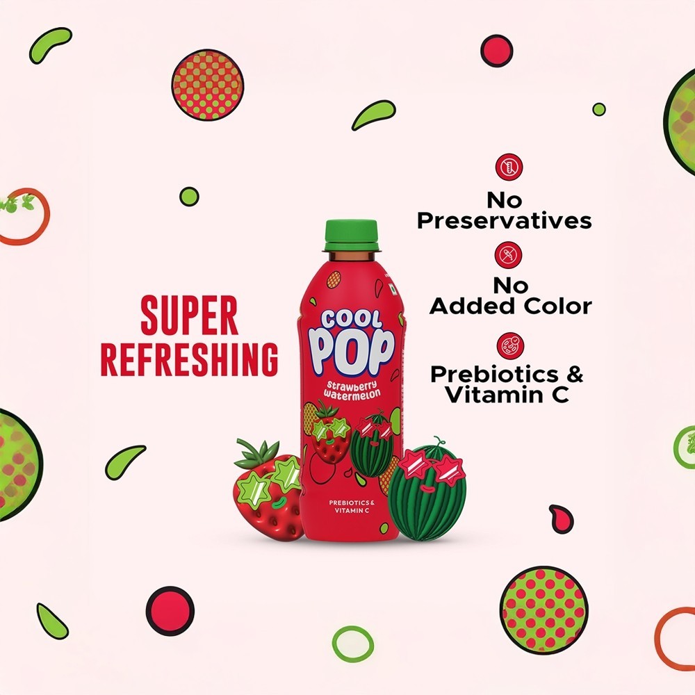 Cool Pop Strawberry Watermelon Drink Prebiotic & Vitamin C