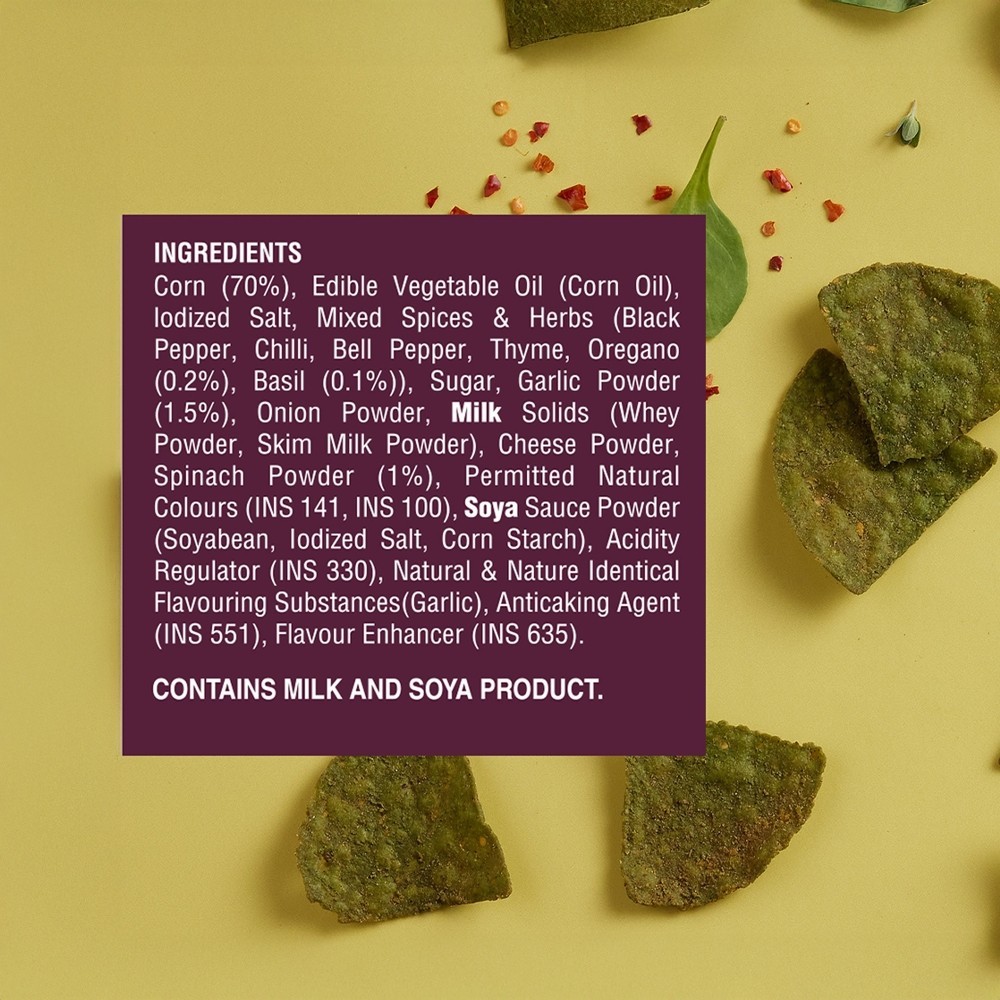 Cornitos Gourmet Spinach Nachos (Italian Spice Mix)