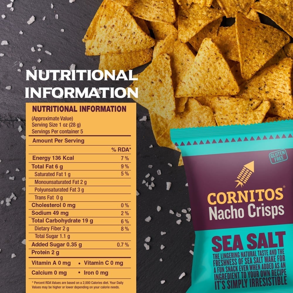 Cornitos Sea Salt Nachos Chips