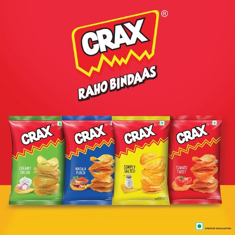 Crax Masala Punch Potato Chips Snacks