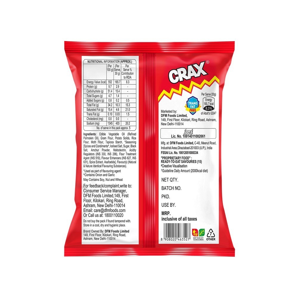 Crax Punjabi Tadka Namkeen Snacks