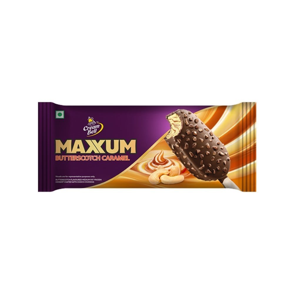 Cream Bell Maxxum Butterscotch Caramel Frozen Dessert Stick