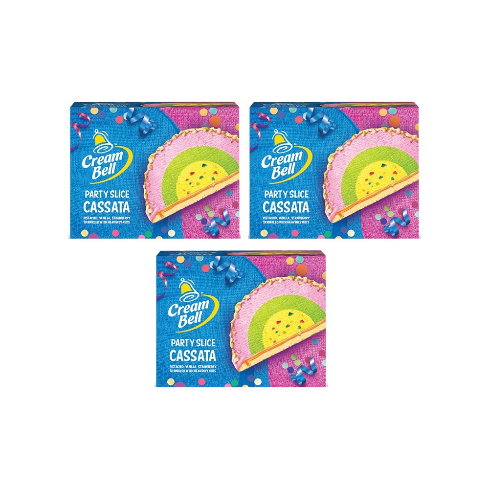 Cream Bell Party Slice Cassata Ice Cream