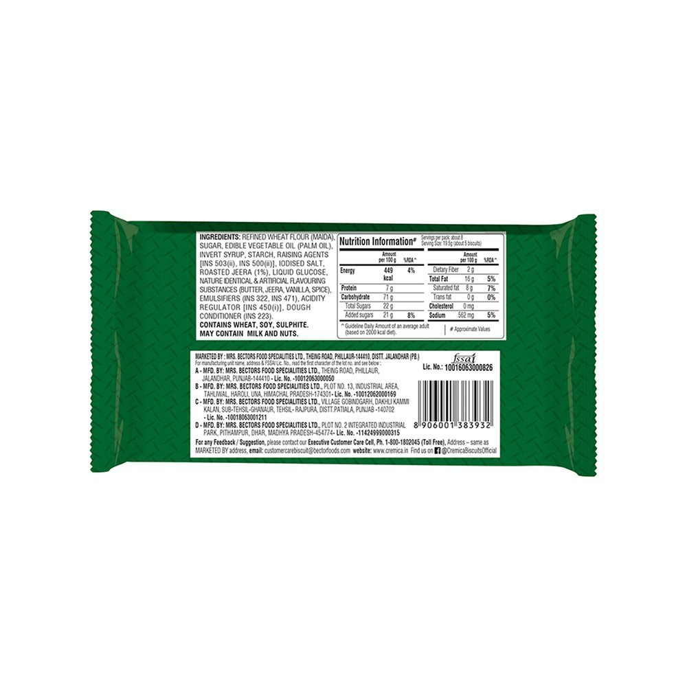 Cremica Jeera Lite Biscuit