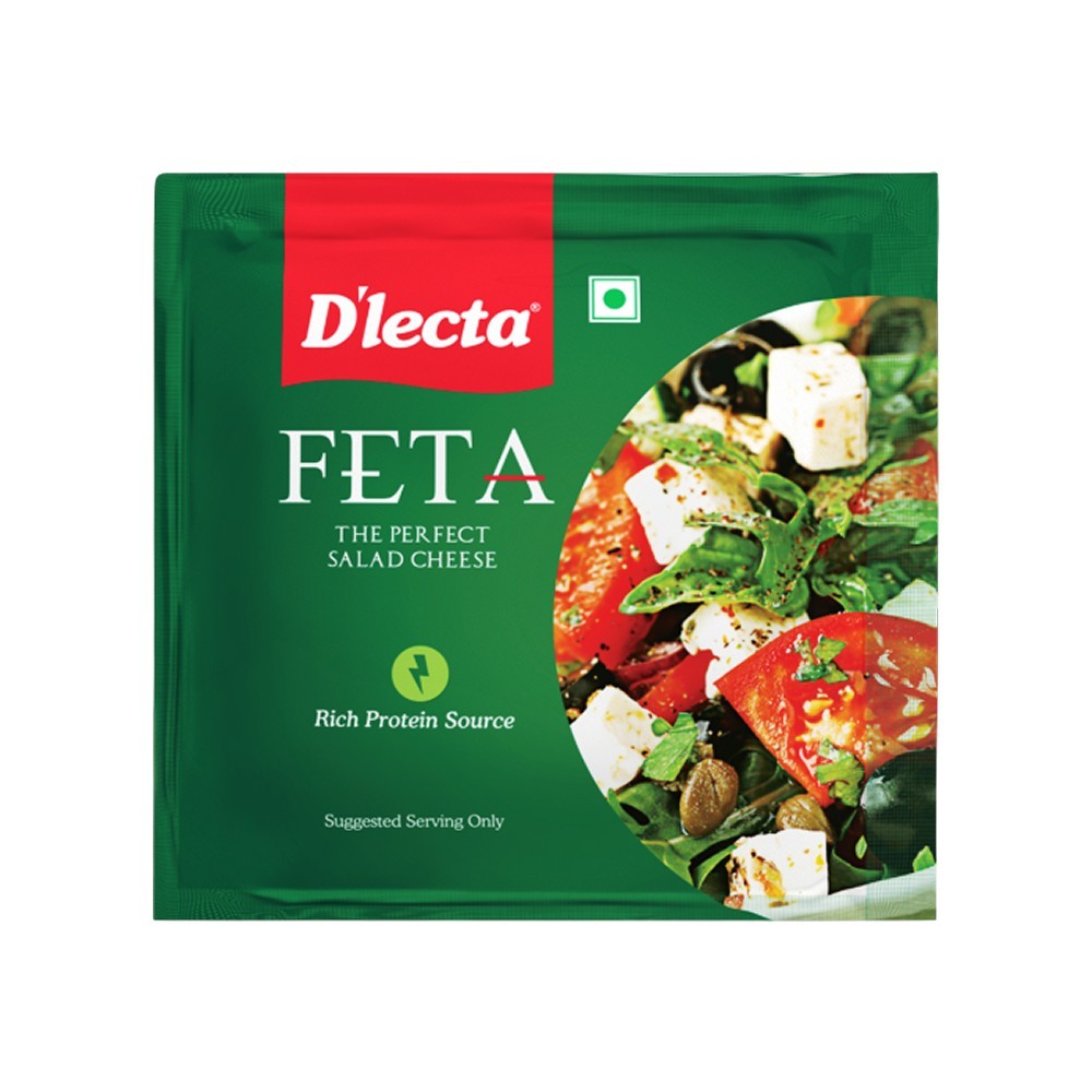 D'lecta Feta Cheese Block - Rich in Protein