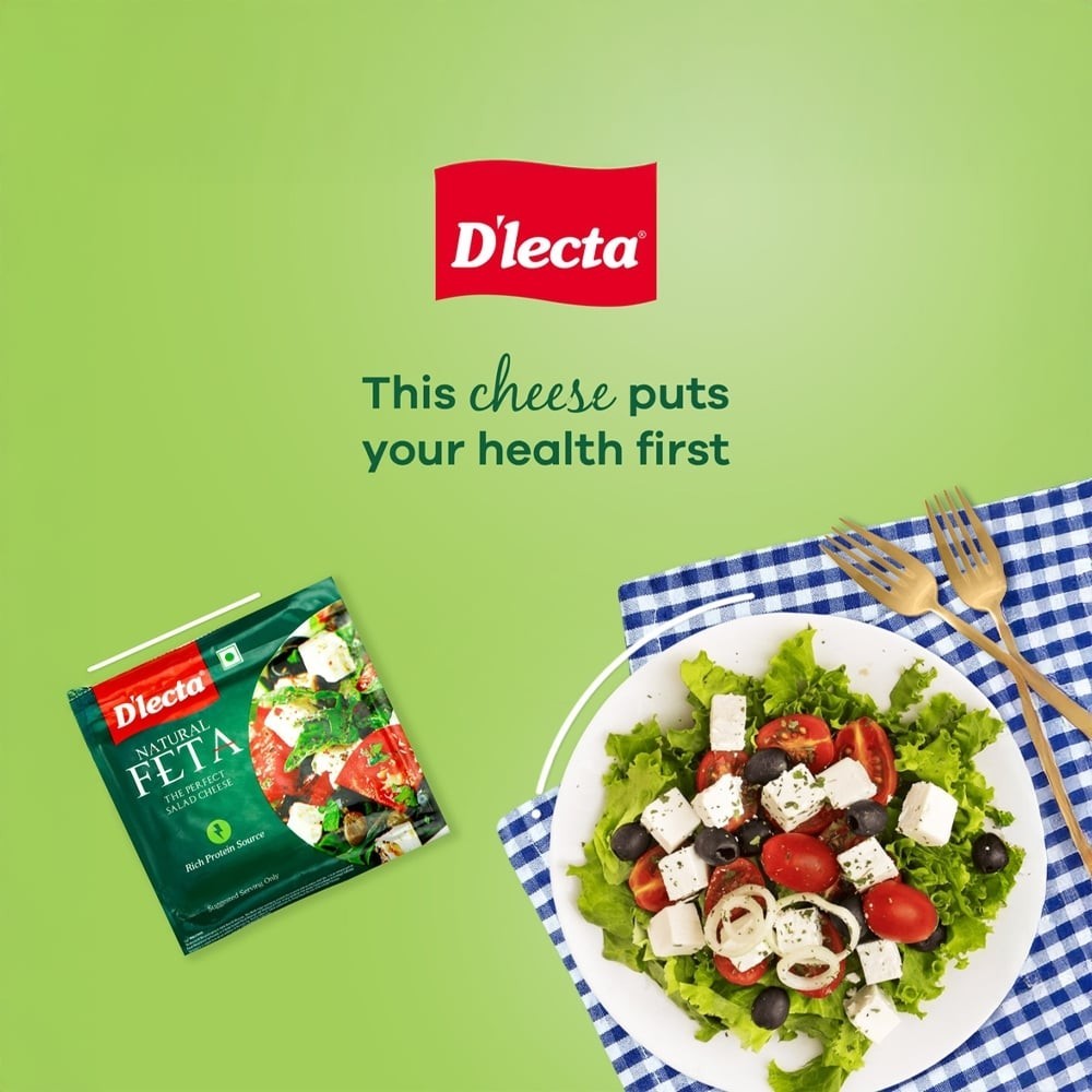 D'lecta Feta Cheese Block - Rich in Protein