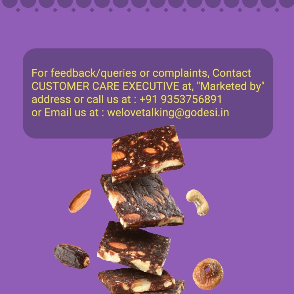 Dates Dry Fruit Barfi by GO DESI