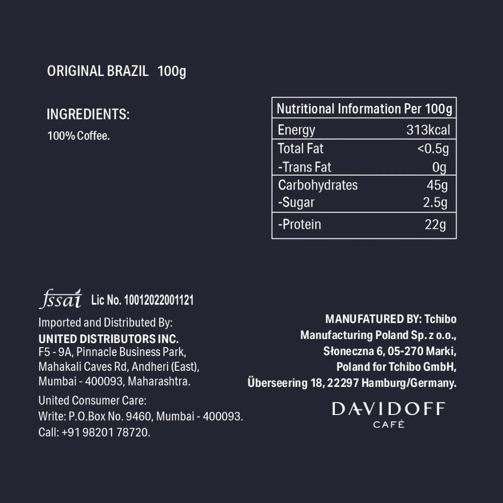 Davidoff Brazil Instant Coffee 8/12 Intensity