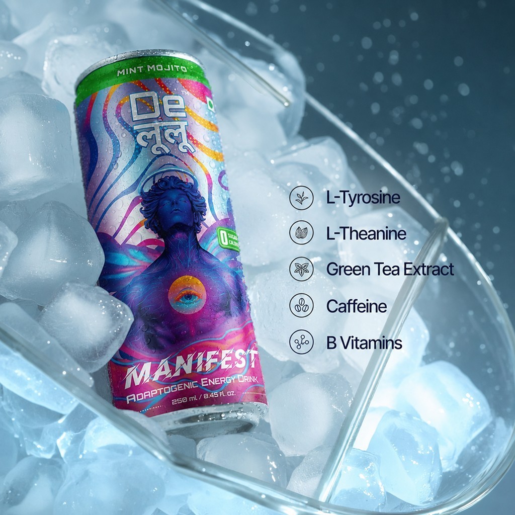 Delulu Manifest Mint Mojito Adaptogenic Energy Drink