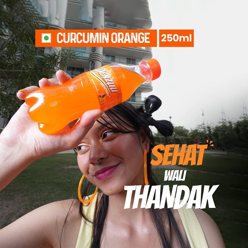 Denzuu Orange Soft Drink with Curcumin Extract
