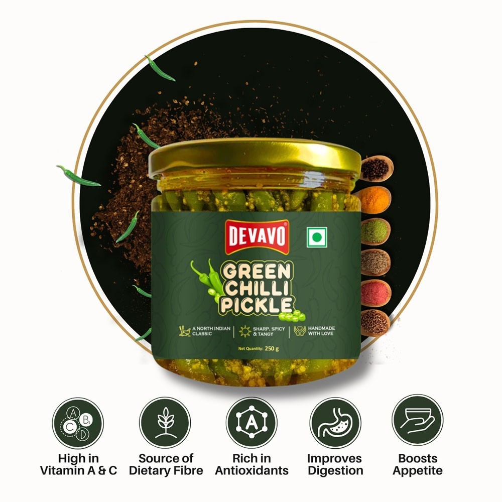 Devavo Green Chilli Pickle