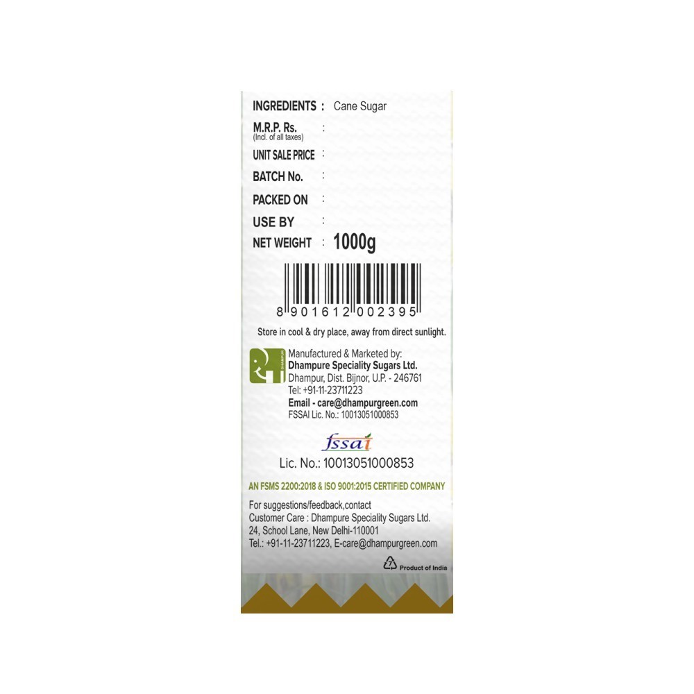 Dhampur Green Pure Bura Sugar Powder