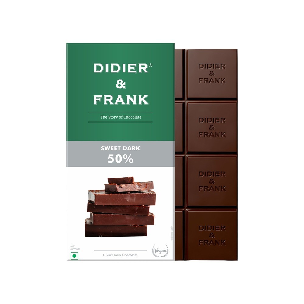 Didier & Frank Sweet 50% Dark Chocolate Bar