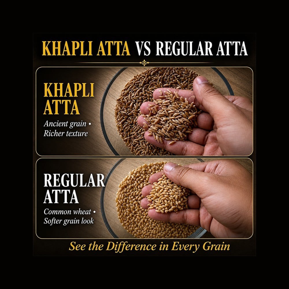 Doodhvale Farms Cold Pressed Khapli Wheat Atta