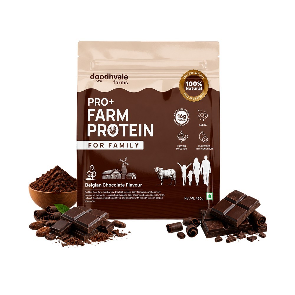 Doodhvale Farms Pro+ Farm Protein Health Drink (Belgian Chocolate)