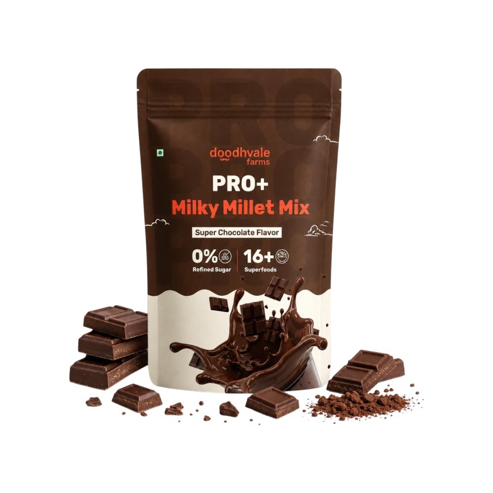Doodhvale Farms Pro+ Milky Millet Chocolate Drink Mix Powder