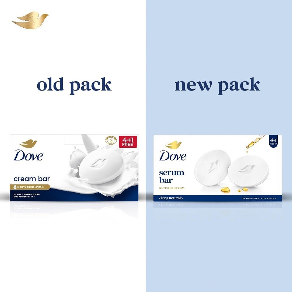 Dove Cream Beauty Bathing Soap (125 g) - Buy 4 Get 1 Free