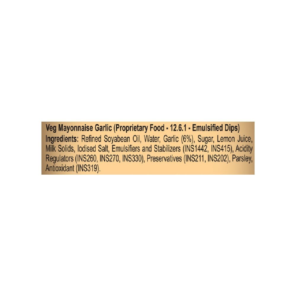 Dr. Oetker FunFoods Veg Garlic Mayonnaise