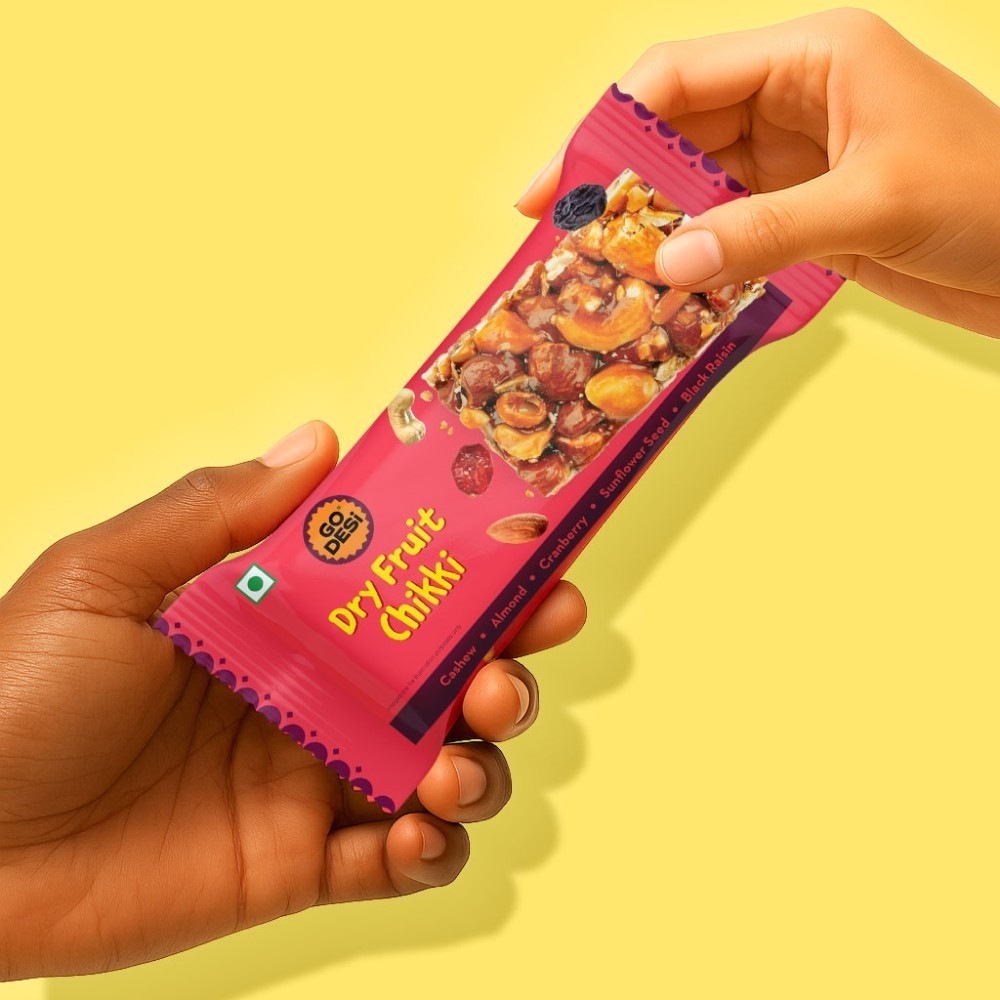 Dry Fruit Chikki Bar with 5 Dry Fruit by GO DESi