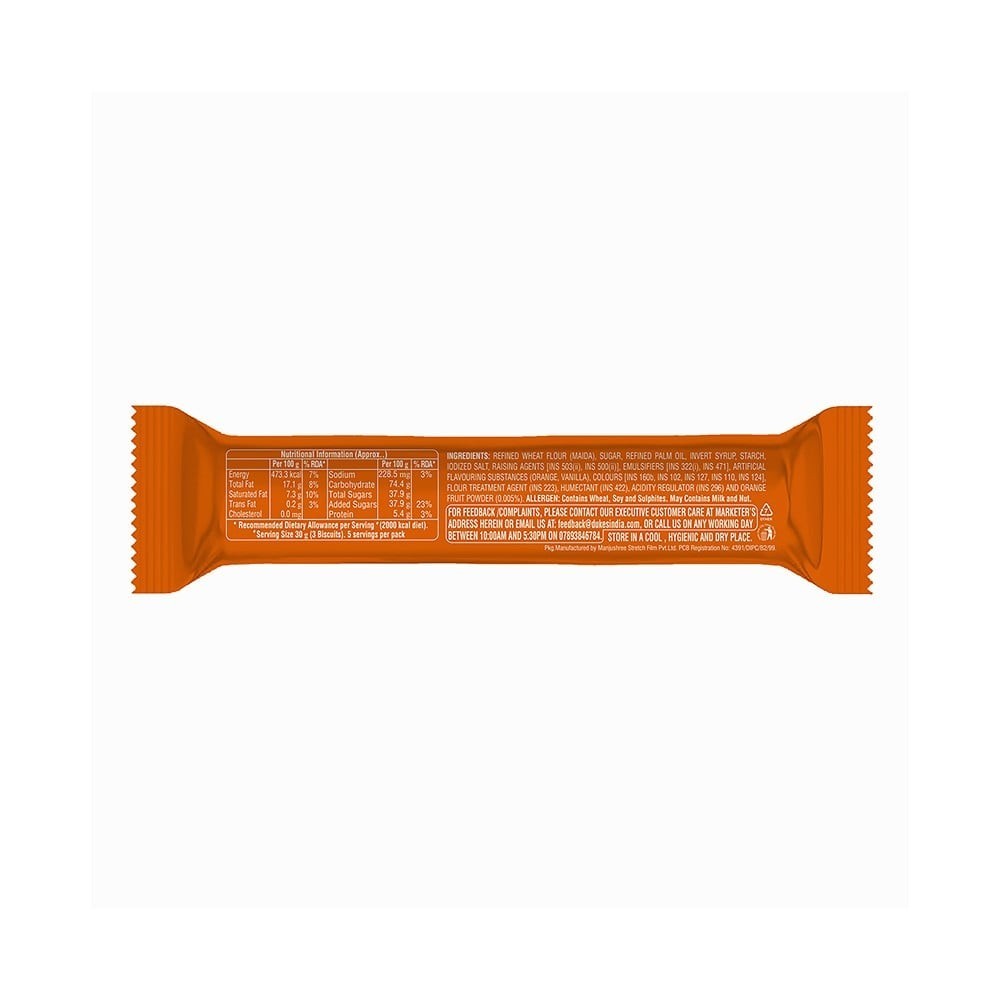 Dukes 4 Fun Orange Sandwich Cream Biscuits