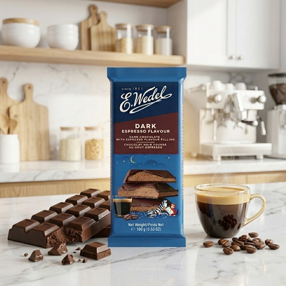 E.Wedel Espresso Filling Dark Chocolate Bar