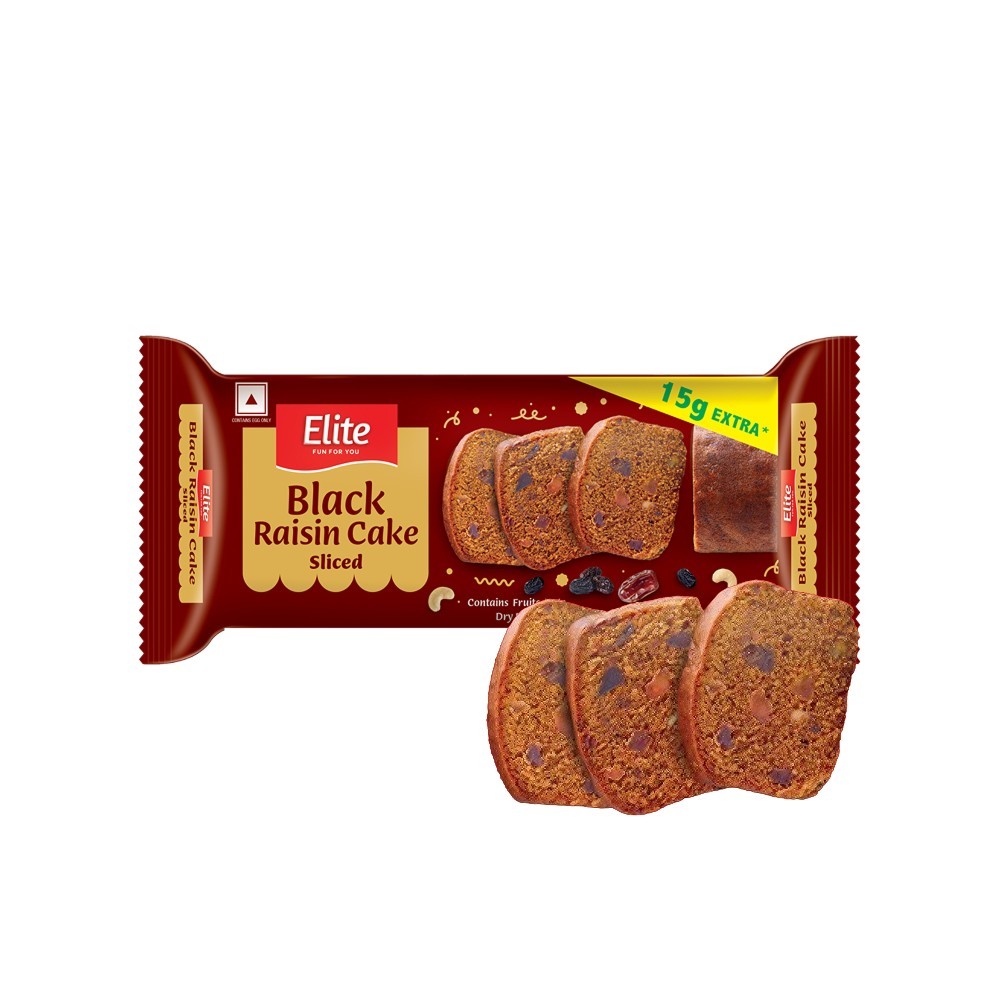 Elite Black Raisin Slice Cake