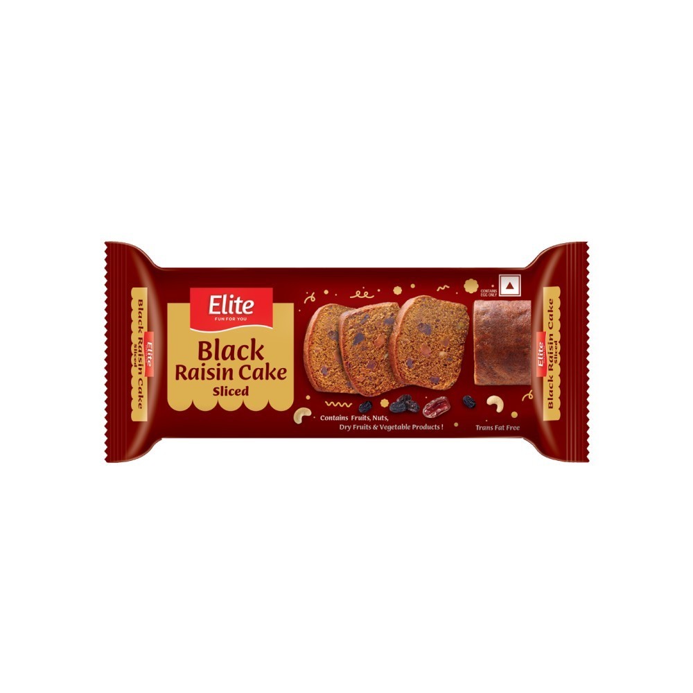 Elite Black Raisin Slice Cake